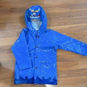 NWOT Western Chief Kids Blue Monster Raincoat